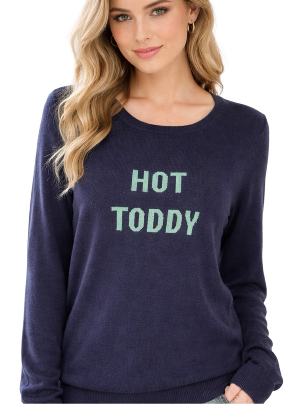 Lilly Pulitzer Hot Toddy Navy and Green Charter Sweater Size Large